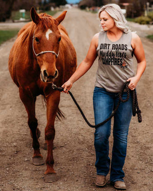 Dirt Roads Muscle Tank - OFF-ROAD VIXENS CLOTHING CO.