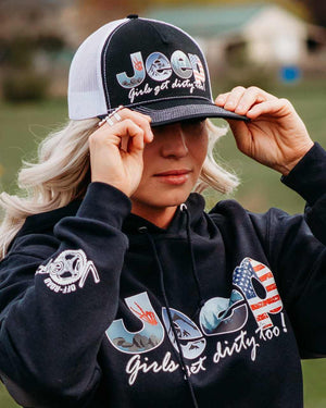 Jeep Girl Trucker Hat - OFF-ROAD VIXENS CLOTHING CO.