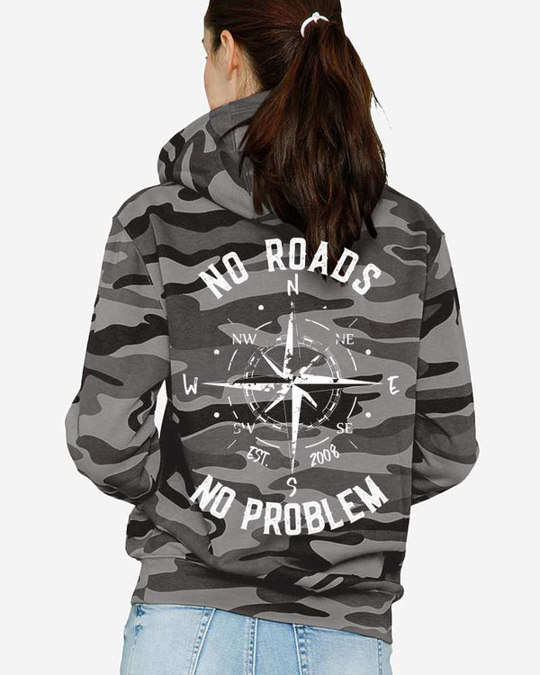 No Roads Unisex Pullover Hoodie - OFF-ROAD VIXENS CLOTHING CO.