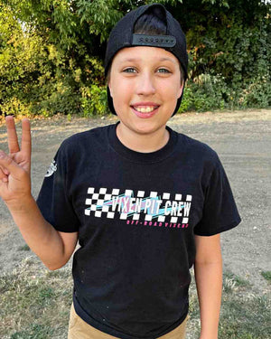 Youth Pit Crew Tee Black - OFF-ROAD VIXENS CLOTHING CO.
