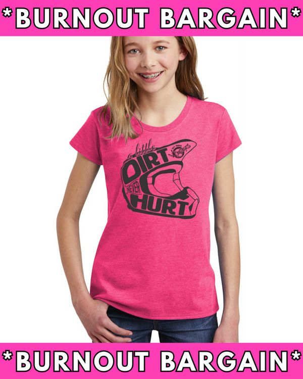 BB - A Little Dirt Never Hurt Youth Tee Pink