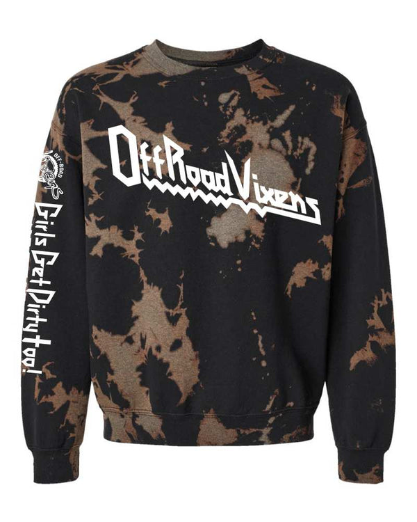 Heavy Metal Crystal Dye Crew Sweatshirt