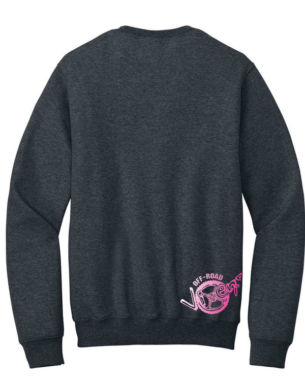 Pink Ribbon Unisex Pocket Crew Sweatshirt