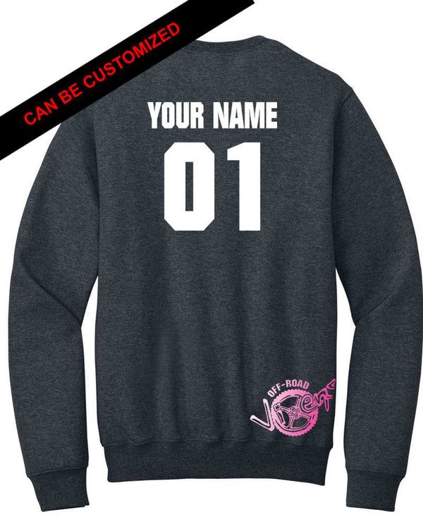 Pink Ribbon Unisex Pocket Crew Sweatshirt