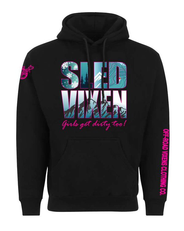 Sled Girl Heavy Weight Unisex Pullover Hoodie