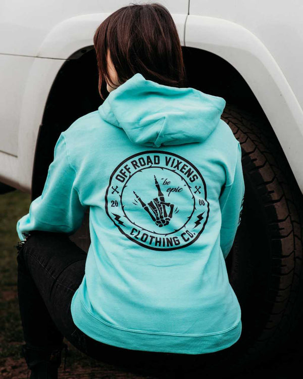 Be Epic Unisex Pullover Hoodie - Mint - OFF-ROAD VIXENS CLOTHING CO.