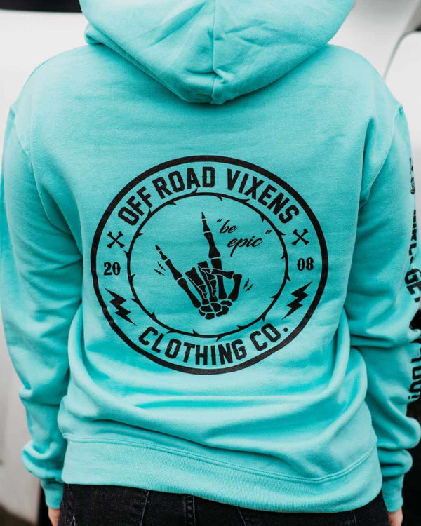 Be Epic Unisex Pullover Hoodie - Mint - OFF-ROAD VIXENS CLOTHING CO.