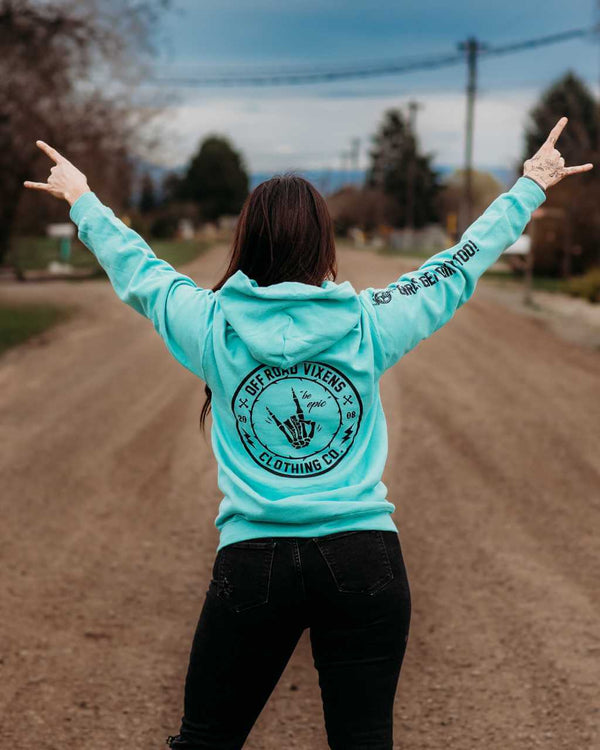 Be Epic Unisex Pullover Hoodie - Mint - OFF-ROAD VIXENS CLOTHING CO.