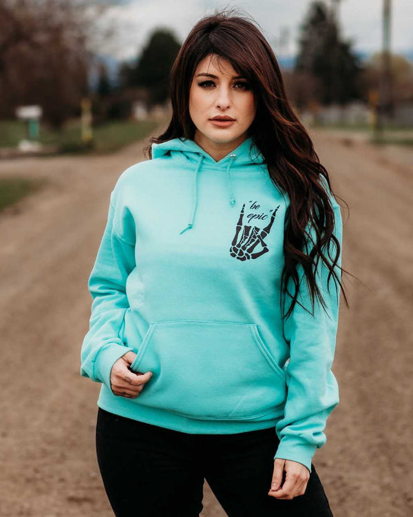 Be Epic Unisex Pullover Hoodie - Mint - OFF-ROAD VIXENS CLOTHING CO.