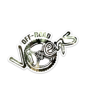 Camo Logo Printed Decal 5" x 3" - OFF-ROAD VIXENS CLOTHING CO.