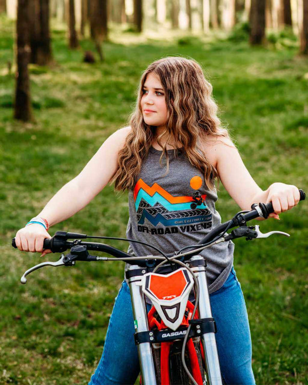 Dirt Bike Adventure Rocker Tank - OFF-ROAD VIXENS CLOTHING CO.