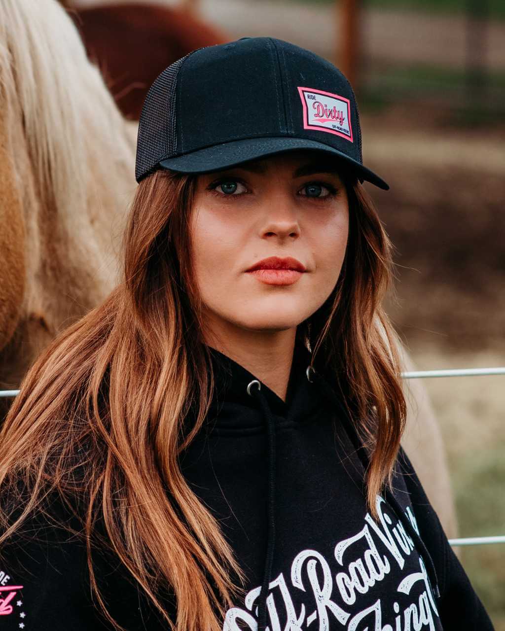 High Life Trucker Hat Black OFFROAD VIXENS CLOTHING CO.