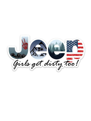 Jeep Girl Printed Decal 5.3