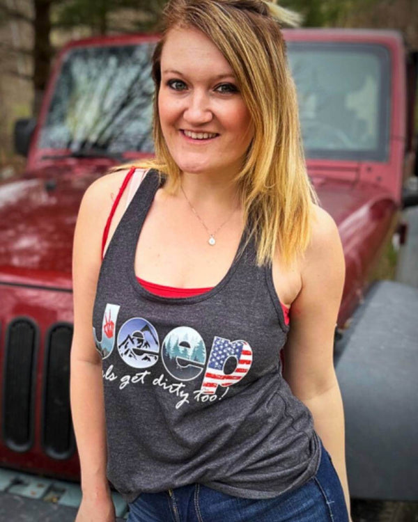 Jeep Girl Racerback Tank - OFF-ROAD VIXENS CLOTHING CO.