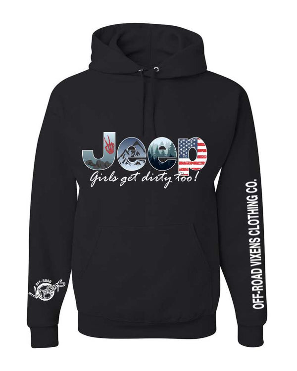 Jeep Girl Unisex Pullover Hoodie - OFF-ROAD VIXENS CLOTHING CO.