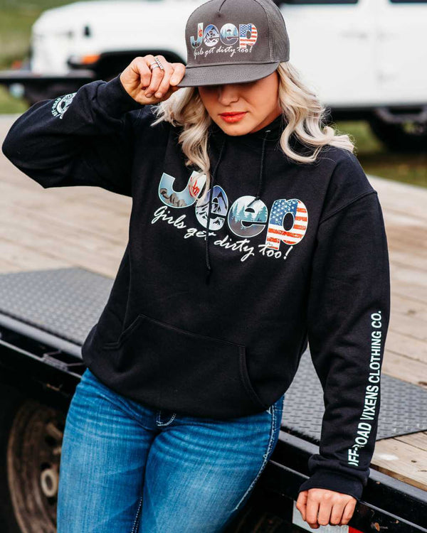 Jeep Girl Unisex Pullover Hoodie - OFF-ROAD VIXENS CLOTHING CO.