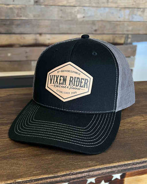 Rebel Trucker Hat Black/Charcoal - OFF-ROAD VIXENS CLOTHING CO.