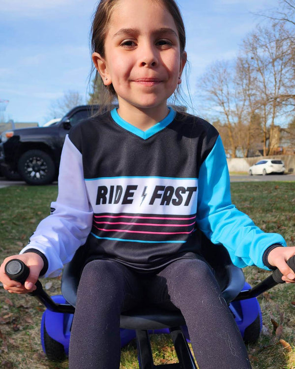 Youth Ride Fast Jersey - OFF-ROAD VIXENS CLOTHING CO.