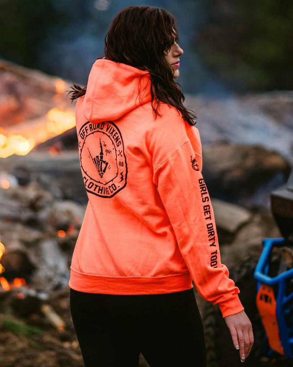 Be Epic Pullover Neon Coral - OFF-ROAD VIXENS CLOTHING CO.