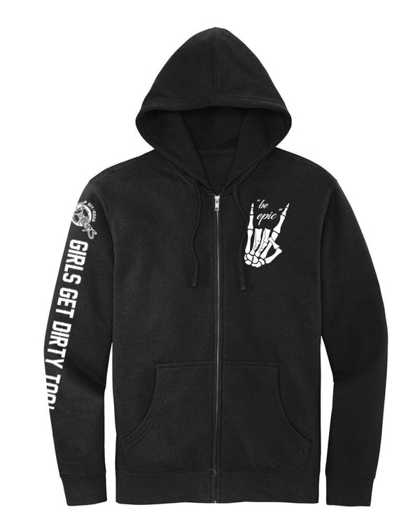 Be Epic Unisex Zip Up Hoodie - OFF-ROAD VIXENS CLOTHING CO.