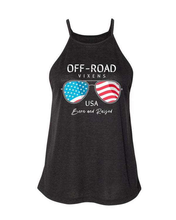 Born and Raised Tank - OFF-ROAD VIXENS CLOTHING CO.