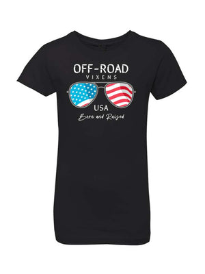 Born and Raised Youth Tee - OFF-ROAD VIXENS CLOTHING CO.