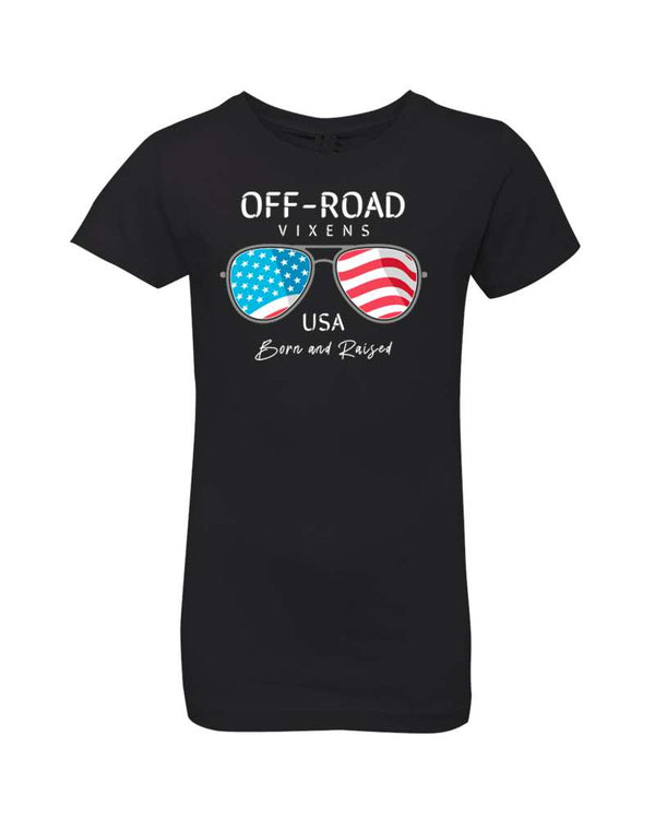 Born and Raised Youth Tee - OFF-ROAD VIXENS CLOTHING CO.