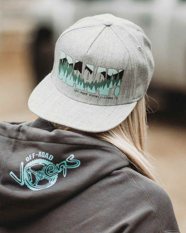 Braaap! Babe Flatbill Hat - OFF-ROAD VIXENS CLOTHING CO.