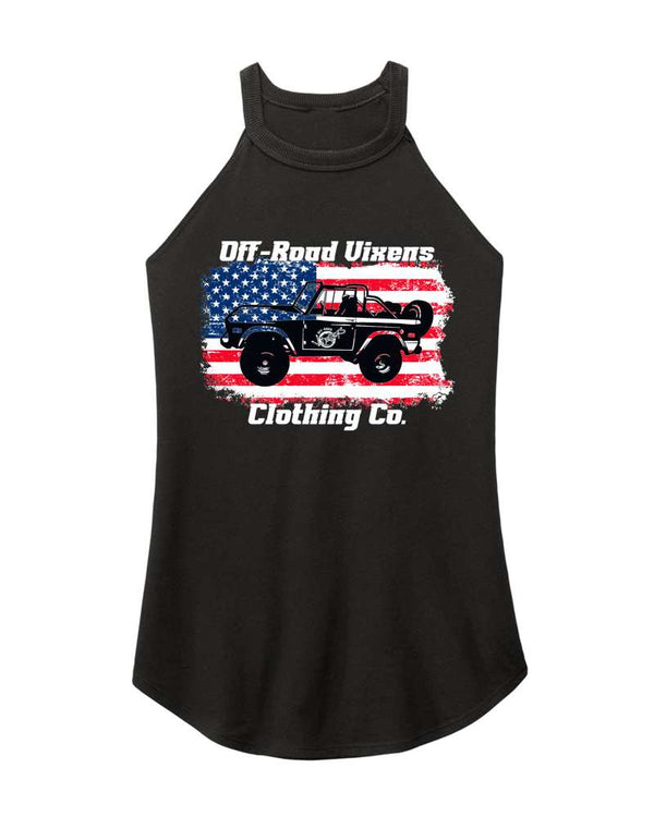 Bronco Lovers Rocker Tank - OFF-ROAD VIXENS CLOTHING CO.