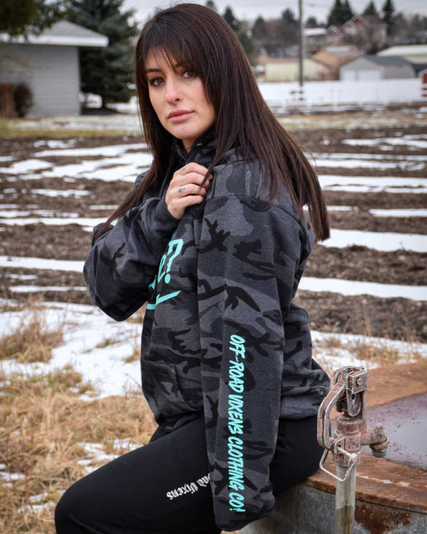 But Did you Die Unisex Hoodie Camo - OFF-ROAD VIXENS CLOTHING CO.