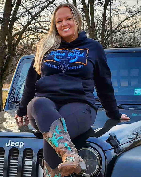 Country Rebel Unisex Pullover Hoodie - OFF-ROAD VIXENS CLOTHING CO.