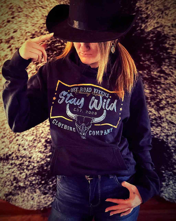 Country Rebel Unisex Pullover Hoodie - OFF-ROAD VIXENS CLOTHING CO.