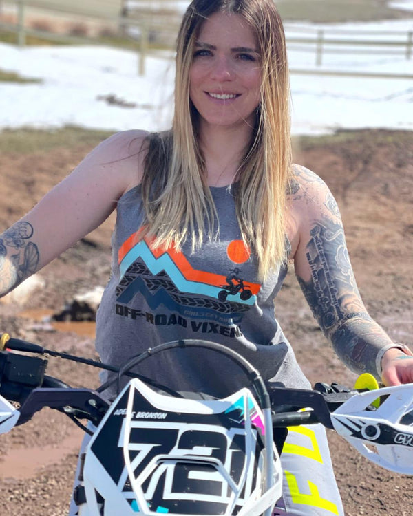 Dirt Bike Adventure Rocker Tank - OFF-ROAD VIXENS CLOTHING CO.