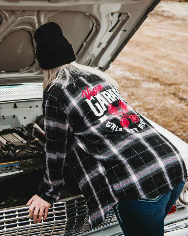 Garage Girls Flannel - OFF-ROAD VIXENS CLOTHING CO.