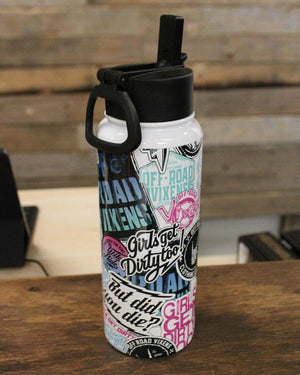 Graffiti 30 oz Water Bottle - OFF-ROAD VIXENS CLOTHING CO.