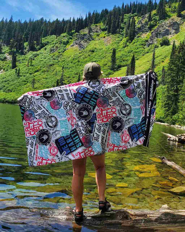 Graffiti Beach Towel - OFF-ROAD VIXENS CLOTHING CO.