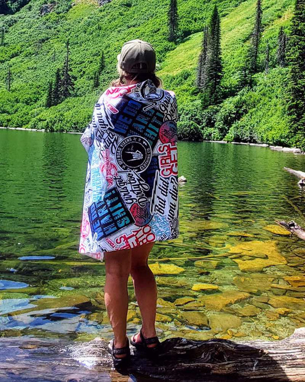 Graffiti Beach Towel - OFF-ROAD VIXENS CLOTHING CO.