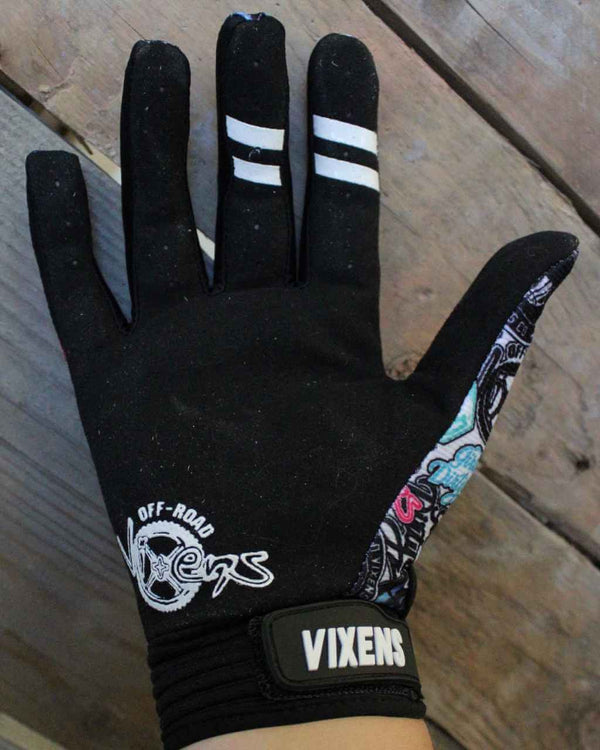 Graffiti MX Gloves - OFF-ROAD VIXENS CLOTHING CO.