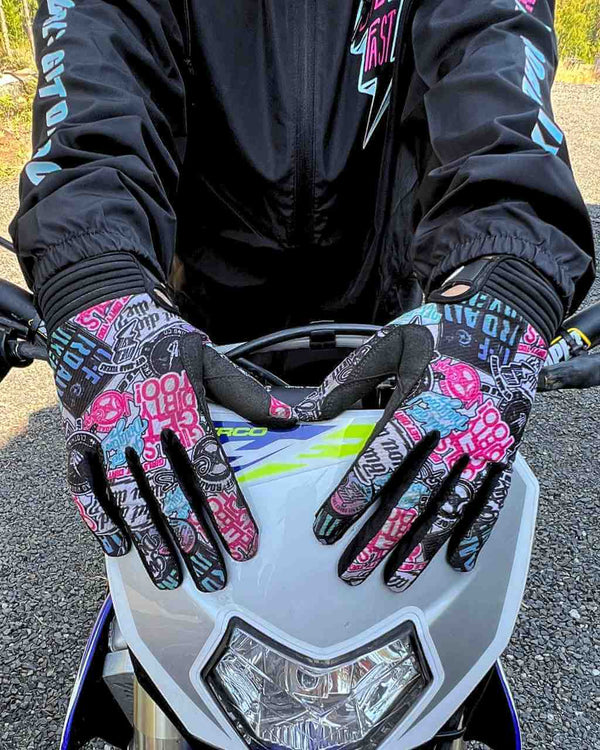 Graffiti MX Gloves - OFF-ROAD VIXENS CLOTHING CO.