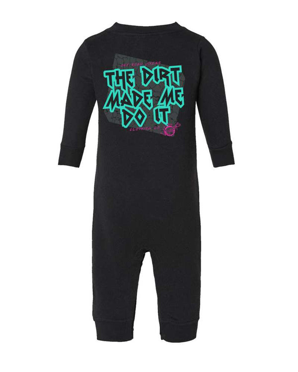 Infant Dirt Made Me Fleece One Piece – OFF-ROAD VIXENS CLOTHING CO.