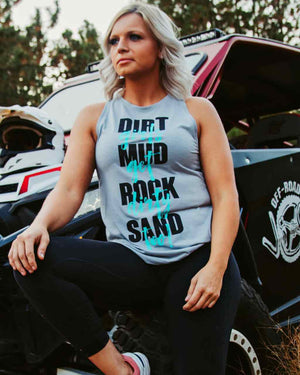 Jack of All Trades Tank Tiffany Blue - OFF-ROAD VIXENS CLOTHING CO.