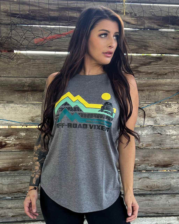 Jeep Adventure Rocker Tank - OFF-ROAD VIXENS CLOTHING CO.