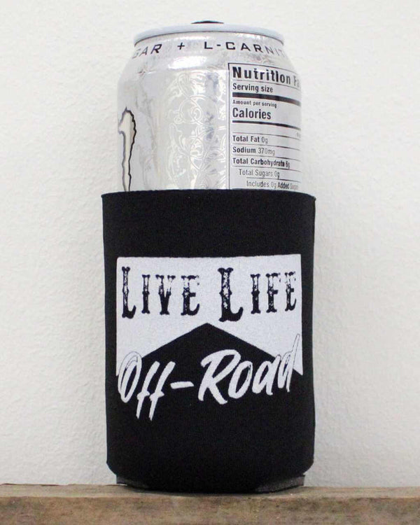 Live Life Off-Road Can Koozie Black - OFF-ROAD VIXENS CLOTHING CO.