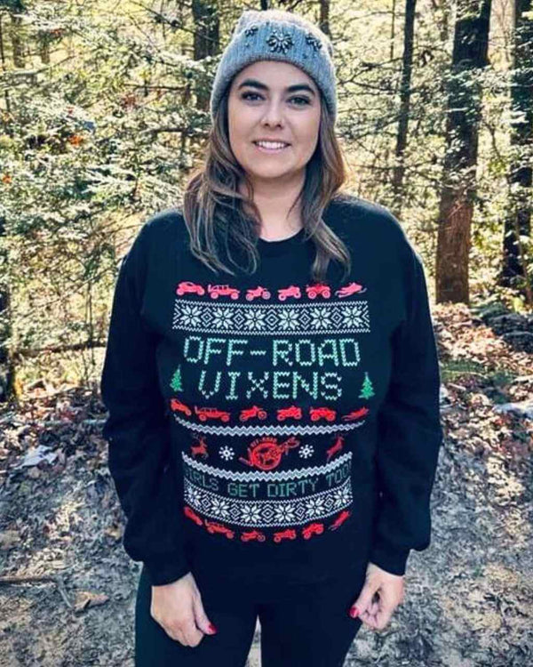 Naughty or Nice Christmas Crew - OFF-ROAD VIXENS CLOTHING CO.