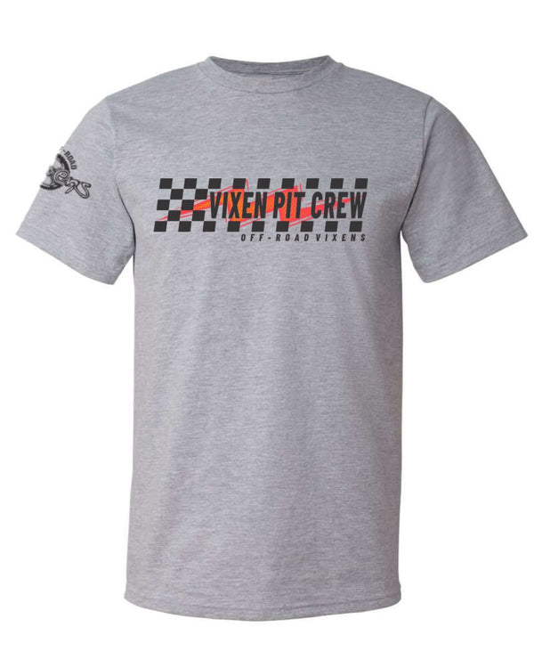 Pit Crew Unisex Tee Gray - OFF-ROAD VIXENS CLOTHING CO.