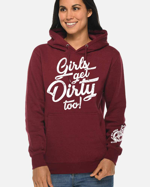 Pretty Reckless Pullover Hoodie - Maroon - OFF-ROAD VIXENS CLOTHING CO.