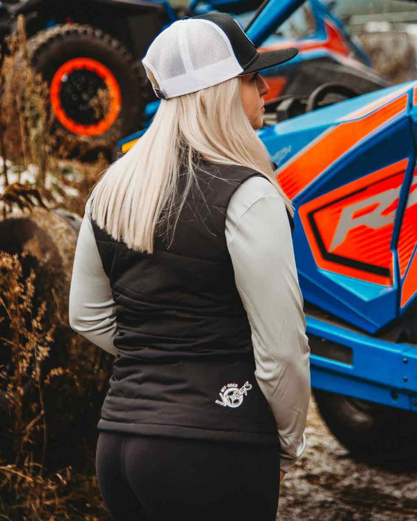 Race Life Ladies Puffy Vest - OFF-ROAD VIXENS CLOTHING CO.