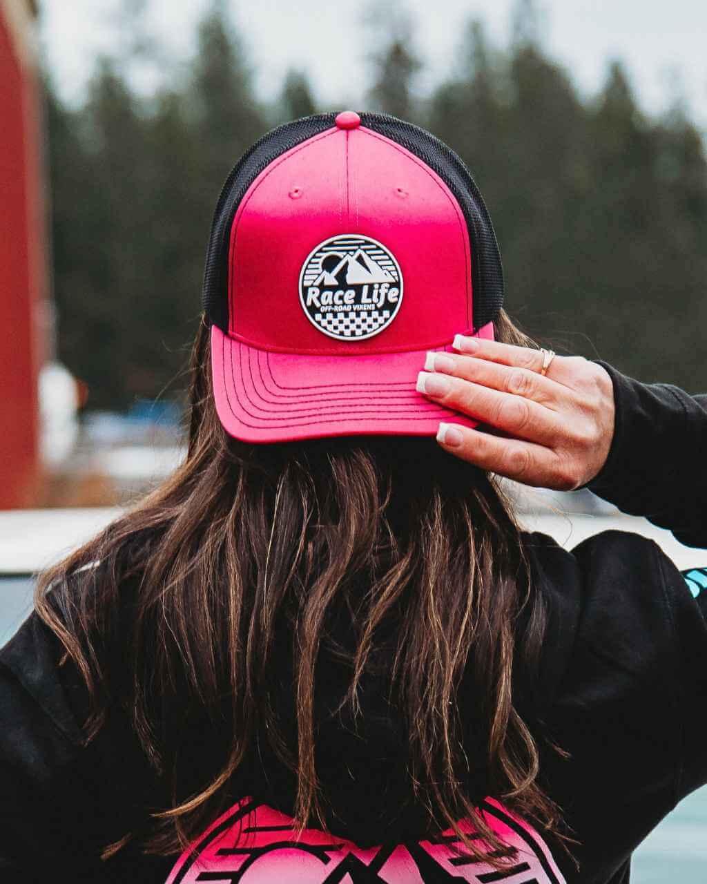 Womens Trucker Hats | Go Topless Jeep Hat, Baseball Cap / Neon Pink