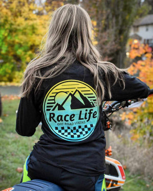 Race Life Unisex LS Tee - OFF-ROAD VIXENS CLOTHING CO.