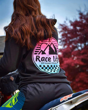 Race Life Unisex Zip Hoodie - OFF-ROAD VIXENS CLOTHING CO.